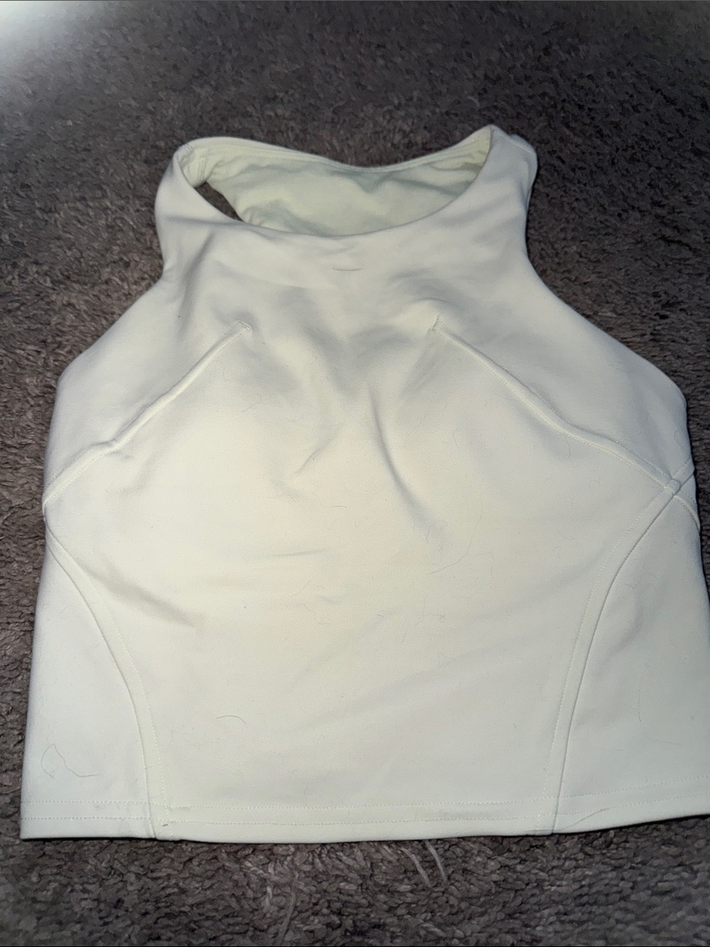 lululemon athletica White High-Neck Crop Tank